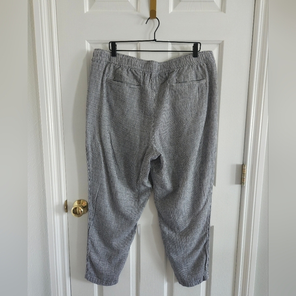Old Navy High Rise Straight Taper Linen Blend Pants - Picture 2 of 12